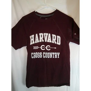 Vintage Champion Harvard Cross Country T-Shirt Athletic Tee Maroon Mens Size S - Picture 1 of 3