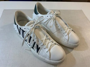 Valentino Garavani Herren VLTN Weiß Leder Niedrig Turnschuhe Schuhe Größe 12 - Bild 1 von 8