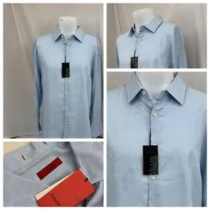 Alfani Shirt XL Blue Floral Button-up Long Sleeve 100% Cotton New YGI Y1-617 - Picture 1 of 12