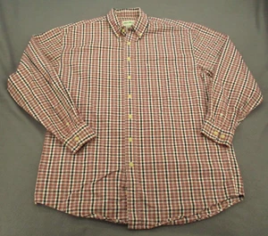 Eddie Bauer Hemd Erwachsene Large Tall mehrfarbig kariert dick Langarm Herren LT - Bild 1 von 12