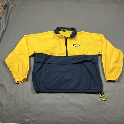 Chaqueta cortavientos Empire State Games 2000 vintage azul amarillo mediana de colección deportes Foto 1 de 4