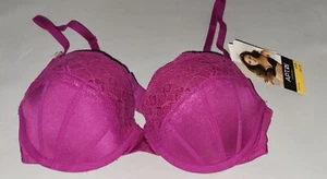 NWT WOMENS SIZE 34B, APT.9, EVERYDAY ELEGANCE PUSH UP, WILD ASTER BRA - Picture 1 of 4