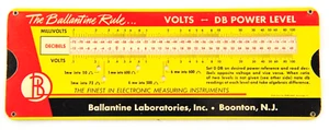 The Ballantine Rule Volts DB Power Level Conversion Slide Rule - Picture 1 of 3