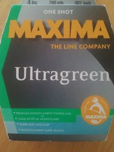 One Shot Maxima Ultragreen The Line Company 4lbs Fishing Line -SHIPS N 24 HOURS - Picture 1 of 6