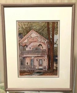 Thelma Winter Pencil Signed “Pink Cottage, Chautauqua Institute ”Limited Edition - Picture 1 of 7