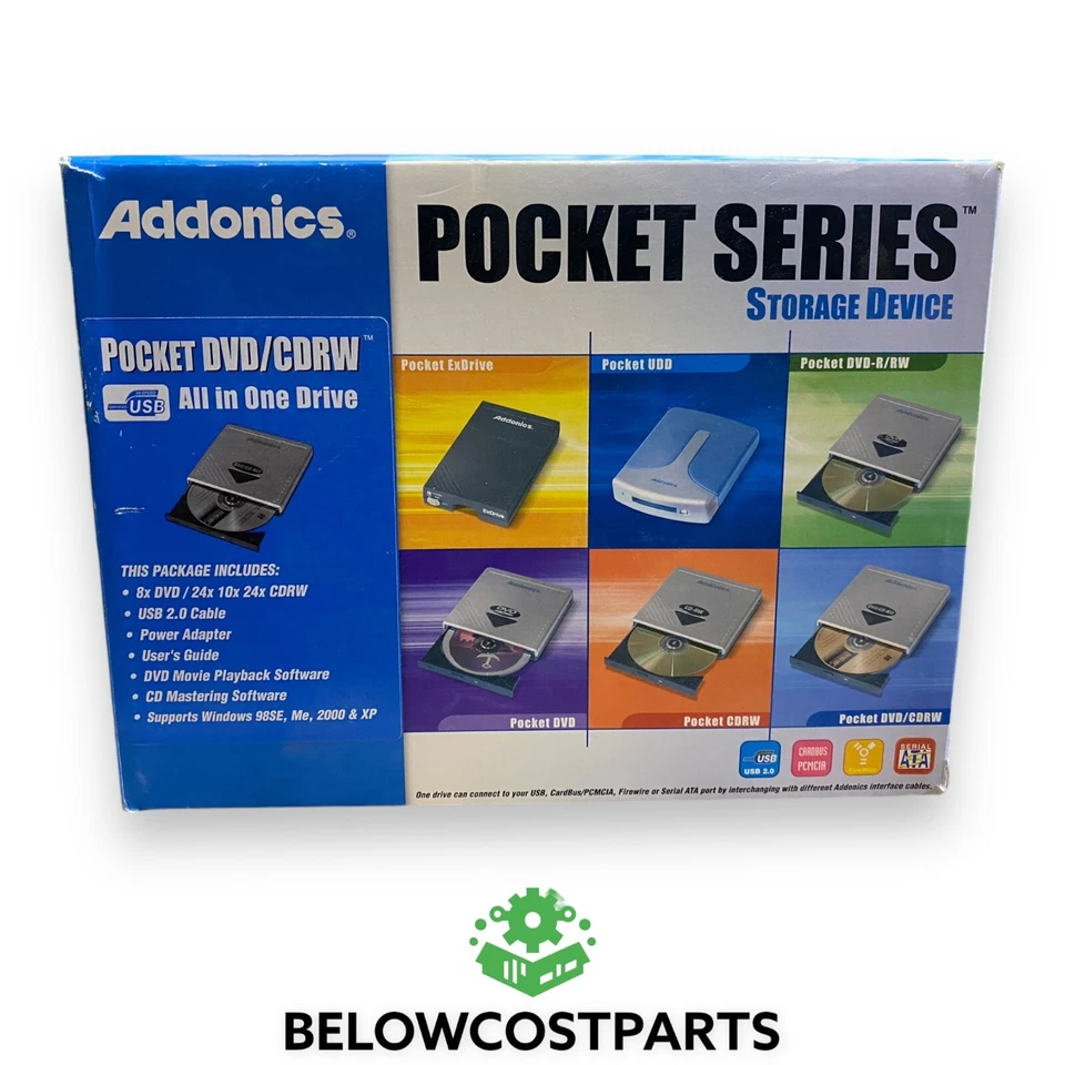 Addonics All In One Drive DVD CDRW Disk Drive Unit Pocket Series Storage Device - Image 1 of 2