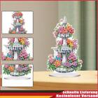 Acryl-Diamant-Gemälde-Ornament-Sets mit speziell geformten Blumenbrunnen-Tischpl