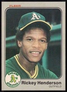 1983 Fleer #519 Rickey Henderson Oakland A's NM