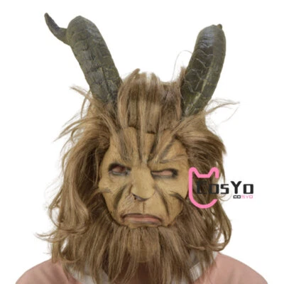 Máscara de la Bella y la Bestia Juegos con disfraces Príncipe Bestia Máscaras Casco de látex Halloween utilería Foto 1 de 4