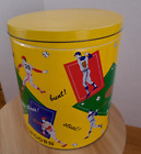Boîte en étain vintage home run pop-corn grande action joueur de baseball en emballage