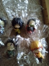 Demon Slayers; SET OF 6 SEALED MINI FIGURES ACTION FIGURES/ ALL LESS THAN 2"