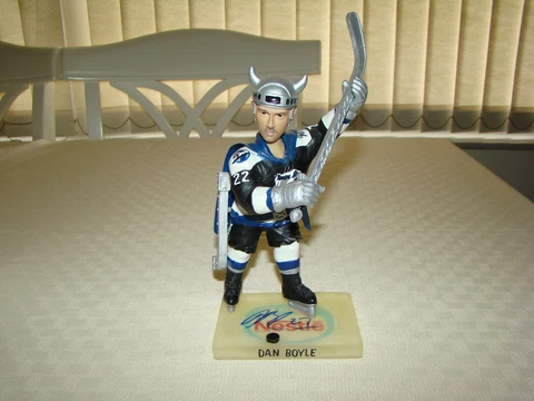 Dan Boyle Signed Bobblehead Tampa Bay Lightning Giveaway Superhero Hockey NHL Cover