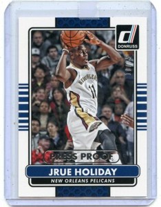 2014-15 DONRUSS #163 JRUE HOLIDAY "PRESS PROOF" #10/25, PELICANS, BUCKS, 71921