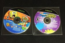 2 Game Xbox Lot- The Spongebob Squarepants Movie, Nickelodeon Party Blast