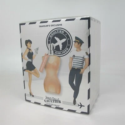 Juego de 2 piezas CLASSIQUE por Jean Paul Gaultier: 3,3 oz y 0,68 oz EDT spray nuevo en caja Foto 1 de 2