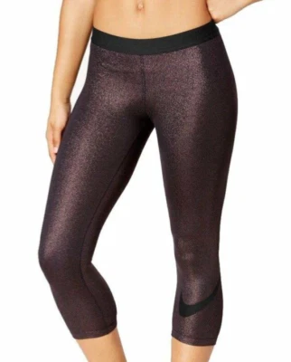 Medias capri Nike Pro para mujer S bronce brillante entrenamiento fitness gimnasio 864957-011 Foto 1 de 2