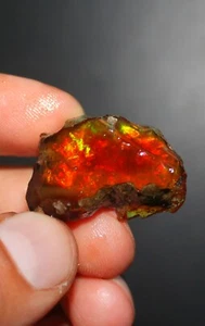 Opale grezzo, cristallo opale etiope, fuoco rosso naturale grande opale grezzo grezzo 51,35 ct - Foto 1 di 3