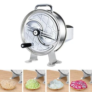 Stainless Steel Manual Fruit Slicer 0-13mm Adjustable Thickness Restaurant Food - Picture 1 of 7