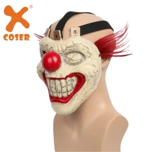 Xcoser Twisted Metal Sweet Tooth Mask Killer Clown Cosplay Props Resin Halloween - Picture 1 of 9