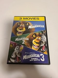 MADAGASCAR 1 2 3 - Triple Feature - All 3 DVDs Movie - Imagen 1 de 4