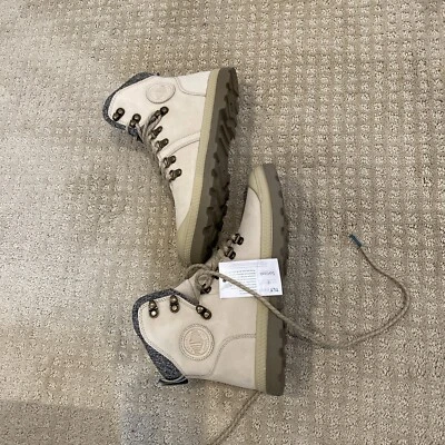 Botas Palladium Pallabrouse Senderista Safari Beige Medianas 8.5 Para Mujer’s Foto 1 de 4