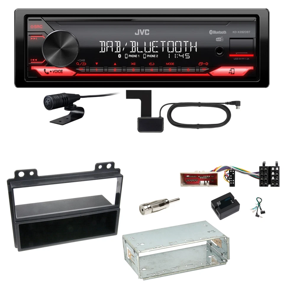 JVC KD-X282DBT Bluetooth Digitalradio Einbauset für Ford Fusion Fiesta - Bild 1 von 1
