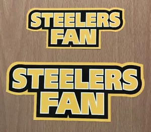 Calcomanía con pegatinas de los Pittsburgh Steelers de la NFL - fútbol americano de fantasía AFC North Super Bowl - Imagen 1 de 2
