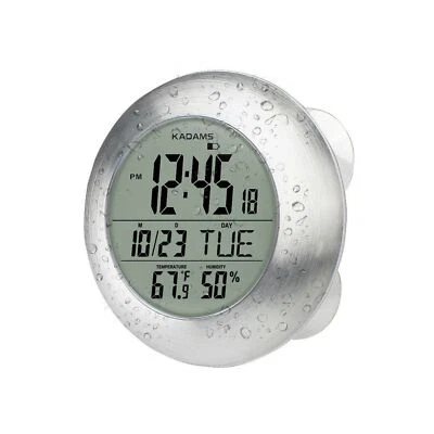 KADAMS Reloj de Pared Digital Baño Ducha, Impermeable para Spray de Agua, Segundo... Foto 1 de 4