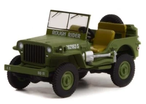 WILLYS MB Jeep - seconda guerra mondiale - 1942 - esercito americano - luce verde 1:64 - Foto 1 di 6