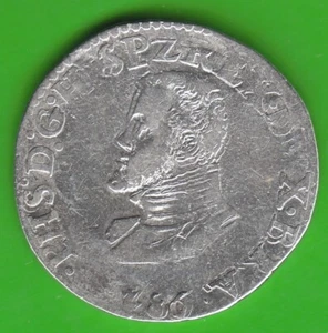 Brabant 1/2 Philipsdaalder 1586 Antwerp very nice lightly cleaned nswleipzig - Picture 1 of 2