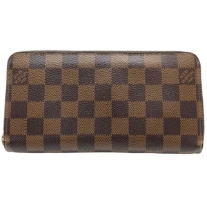 Portafoglio Louis Vuitton Damier portafoglio con cerniera N60046 Ebene Rose Ballerine/180832 - Foto 1 di 10