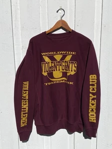 Felpa Girocollo Violent Gentlemen Hockey Uomo Taglia Large Giallo Marrone - Foto 1 di 10