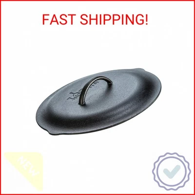 Tampa de ferro fundido Lodge 12 polegadas. Tampa clássica de ferro fundido 12 polegadas com alça e - Imagem 1 de 2