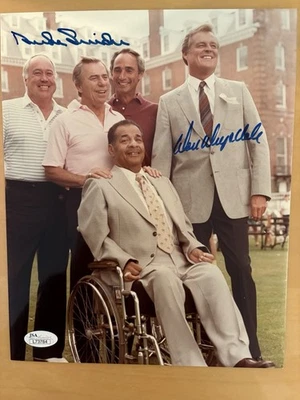 Duke Snider & Don Drysdale Signed 8x10 Reunion Photo JSA COA- MLB Dodgers - HOF - Image 1 of 3