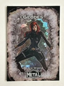 2024 Skybox Marvel Metal Universe Avengers Geodes Black Widow #G-7 NM - Picture 1 of 2