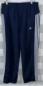 Vintage Adidas Windbreaker Pants Mens XL Navy Mesh Lined Inseam 33 - Picture 1 of 6