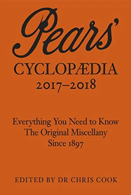 Pears' Cyclopaedia 2017-2018 by Cook, Chris Book The Cheap Fast Free Post - Image 1 of 2