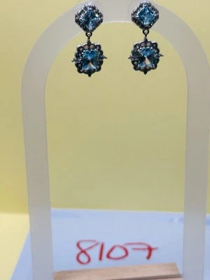 Dangle Earrings Bomb Party Fashion Jewelry Chic RBP Rhodium P - Image 1 of 4