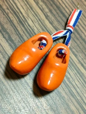 Dutch Wooden Shoes Souvenir Charm Keychain Tokyo 2020 Olympics Dutch Team - Image 1 of 4