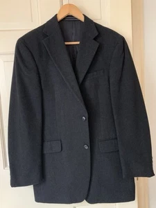 Arnold Brant 100% cashmere blazer 40 L Charcoal Black - Picture 1 of 13