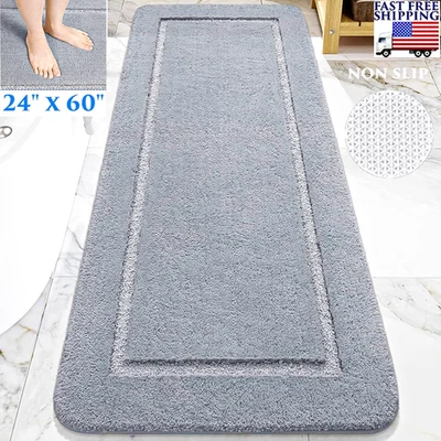 24X60 EXTRA LONG BATH RUG SUPER ABSORBENT SOFT THICK LUXURY RUNNER FOR BATHROOM - Image 1 of 4