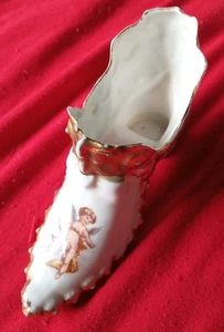 Mini Porcelain Shoe Figurine Looks European  - Picture 1 of 11