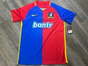 NIKE AFC Richmond Ted Lasso Soccer Jersey Mens Size LARGE Red Blue Yellow - Picture 1 of 7