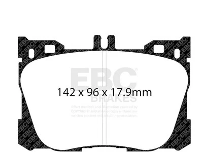 For 2016 Mercedes C450 AMG Brake Pad Set Front EBC 76315PPFN Foto 1 de 4