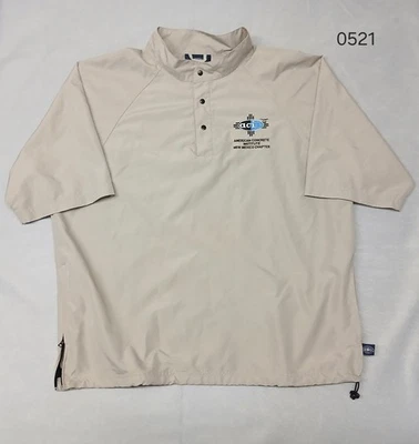 Charles River Apparel XL Beige Dri-Fit Spports Informal Botón Pullover Sudadera Foto 1 de 4