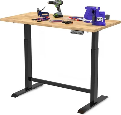 WORKPRO Dual Motor 48" Electric Height Adjustable Workbench 500LBS Load Capacity