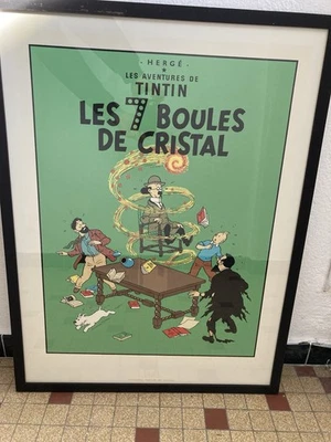 Affiche Tintin Les 7 Boules De Cristal - Hergé - Photo 1/4