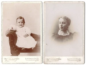 Fotos de gabinete de Walter Converse Jones y Alice Elizabeth Jones (2) Portland ME - Imagen 1 de 2