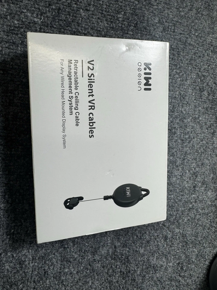 Sistema de poleas de gestión de cables VR silencioso Kiwi Design V2 negro paquete de 6 Foto 1 de 4