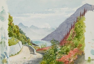 E. FÜRSTENAU (*1862), Lugano am Luganersee, 1900, Aq. Impressionismus Reisen - Picture 1 of 4
